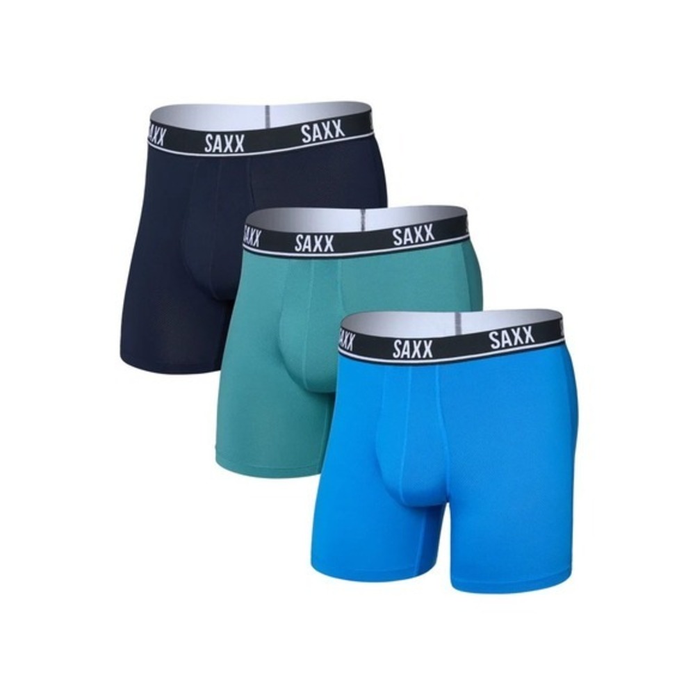SAXX Pro Performance Boxer Briefs Blue Teal Maritime XL New With Tags